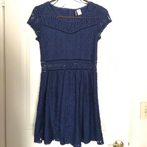 H&M Blue Lace Dress